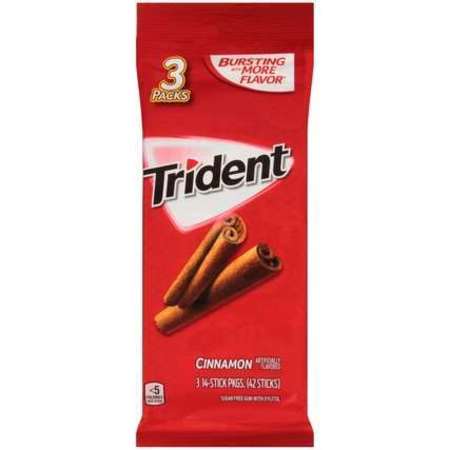 TRIDENT Trident Cinnamon Sugar Free Gum 14 Pieces, PK60 01152